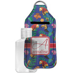 Parrots & Toucans Hand Sanitizer & Keychain Holder - Large (Personalized)