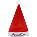 Parrots & Toucans Santa Hat - Front (Personalized)