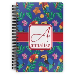Parrots & Toucans Spiral Notebook (Personalized)