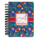 Parrots & Toucans Spiral Notebook - 5x7 w/ Name and Initial