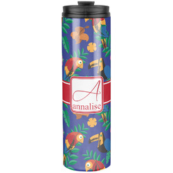 Parrots & Toucans Stainless Steel Skinny Tumbler - 20 oz (Personalized)