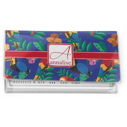 Parrots & Toucans Vinyl Checkbook Cover (Personalized)