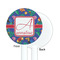 Parrots & Toucans White Plastic 5.5" Stir Stick - Single Sided - Round - Front & Back