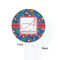 Parrots & Toucans White Plastic 7" Stir Stick - Single Sided - Round - Front & Back