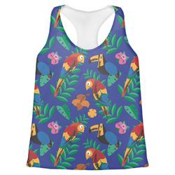 Parrots & Toucans Womens Racerback Tank Top - Medium