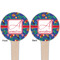 Parrots & Toucans Wooden 4" Food Pick - Round - Double Sided - Front & Back