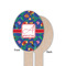 Parrots & Toucans Wooden Food Pick - Oval - Single Sided - Front & Back