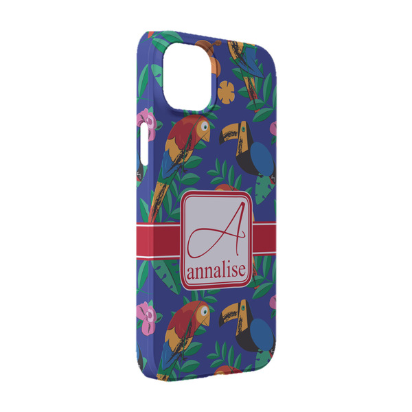 Custom Parrots & Toucans iPhone Case - Plastic - iPhone 14 (Personalized)