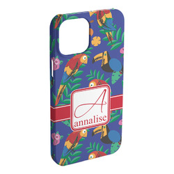 Parrots & Toucans iPhone Case - Plastic - iPhone 15 Pro Max (Personalized)