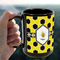 Honeycomb 15oz. Black Mug - LIFESTYLE