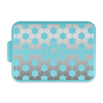 Honeycomb Aluminum Baking Pan with Teal Lid (Personalized)