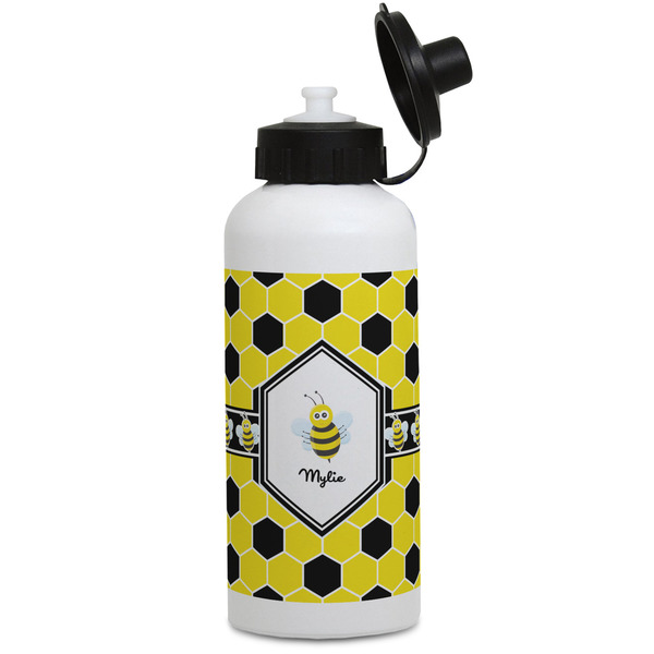 Custom Honeycomb Water Bottles - Aluminum - 20 oz - White (Personalized)