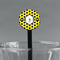 Honeycomb Black Plastic 7" Stir Stick - Round - Main