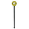 Honeycomb Black Plastic 7" Stir Stick - Round - Single Stick