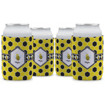 Honeycomb Can Cooler (12 oz) - Set of 4 w/ Name or Text