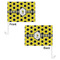 Honeycomb Car Flag - 11" x 8" - Front & Back View
