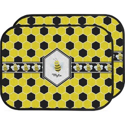 Honeycomb Car Floor Mats (Back Seat) (Personalized)