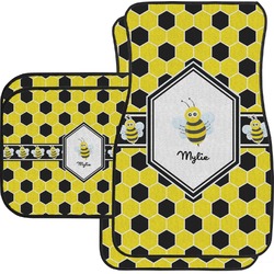 Honeycomb Car Floor Mats Set - 2 Front & 2 Back (Personalized)