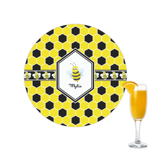 Custom Honeycomb Printed Drink Topper - 2.15" (Personalized)