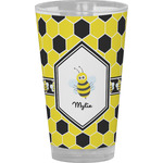 Honeycomb Pint Glass - Full Color (Personalized)