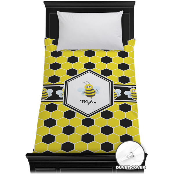 Custom Honeycomb Duvet Cover - Twin XL (Personalized)