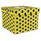 Honeycomb Gift Boxes with Lid - Canvas Wrapped - X-Large - Front/Main