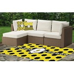 Honeycomb Indoor / Outdoor Rug - Custom Size w/ Name or Text