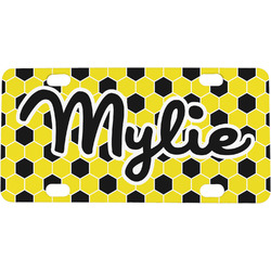 Honeycomb Mini / Bicycle License Plate (4 Holes) (Personalized)