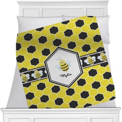 Honeycomb Minky Blanket - Twin / Full - 80"x60" - Double Sided (Personalized)