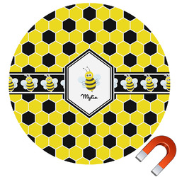 Honeycomb Round Car Magnet - 6" (Personalized)