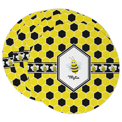 Honeycomb Round Paper Coasters w/ Name or Text