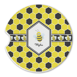 Honeycomb Sandstone Car Coaster - Single (Personalized)