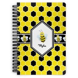 Honeycomb Spiral Notebook - 7x10 w/ Name or Text