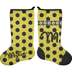 Honeycomb Holiday Stocking - Double-Sided - Neoprene (Personalized)