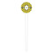 Honeycomb White Plastic 4" Food Pick - Round - Single Pick