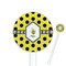 Honeycomb White Plastic 5.5" Stir Stick - Round - Closeup