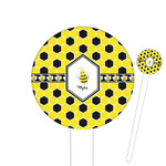 Honeycomb Round Plastic Food Picks (Personalized)