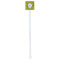 Honeycomb White Plastic Stir Stick - Double Sided - Square - Single Stick