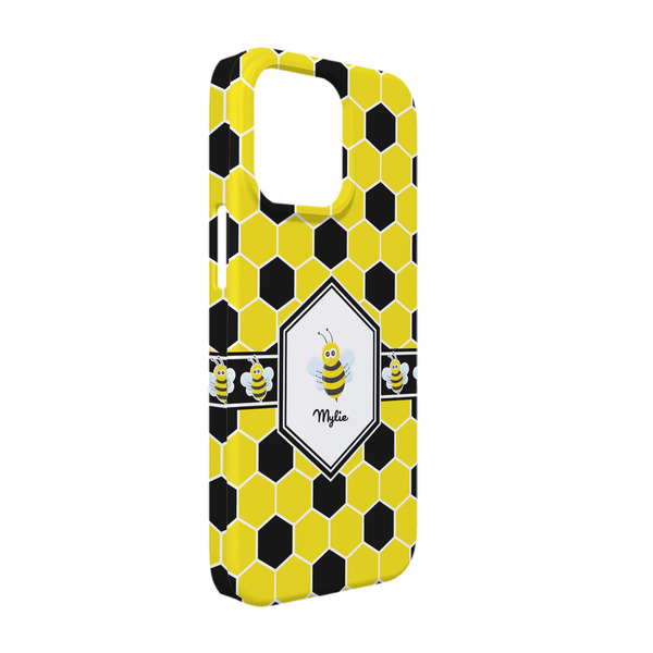 Custom Honeycomb iPhone Case - Plastic - iPhone 13 (Personalized)