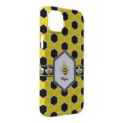 Honeycomb iPhone Case - Plastic - iPhone 14 Plus (Personalized)