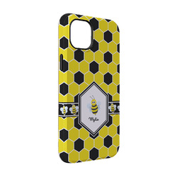 Honeycomb iPhone Case - Rubber Lined - iPhone 14 Pro (Personalized)