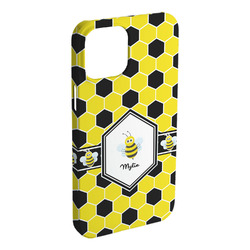 Honeycomb iPhone Case - Plastic - iPhone 15 Plus (Personalized)