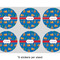 Boats & Palm Trees 3" Multipurpose Round Labels - Sheet