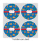 Boats & Palm Trees 4" Multipurpose Round Labels - Sheet