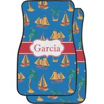 Boats & Palm Trees Car Floor Mats (Front Seat) (Personalized)