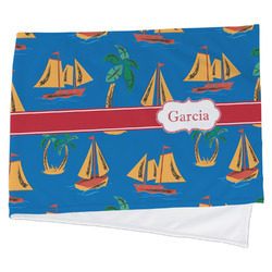 Boats & Palm Trees Cooling Towel (Personalized)