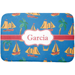 Boats & Palm Trees Dish Drying Mat (Personalized)