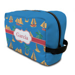 Boats & Palm Trees Toiletry Bag / Dopp Kit (Personalized)