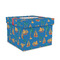 Boats & Palm Trees Gift Boxes with Lid - Canvas Wrapped - Medium - Front/Main