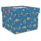 Boats & Palm Trees Gift Boxes with Lid - Canvas Wrapped - X-Large - Front/Main